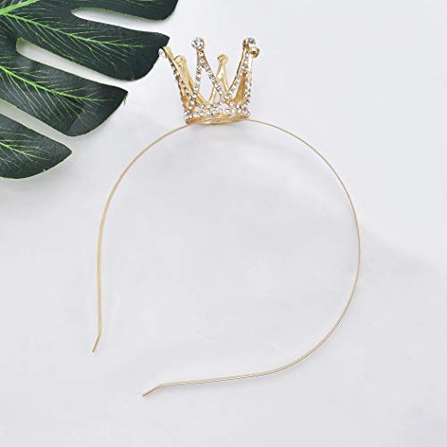 NSLS Coroa de aniversário brilhante Tiara para meninas Princesa decoração coroas da cabeça para