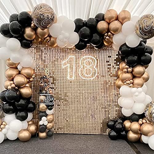 Balões metálicos de ouro 5 polegadas 50 PCs Balões de festa de látex de champanhe de ouro para o aniversário