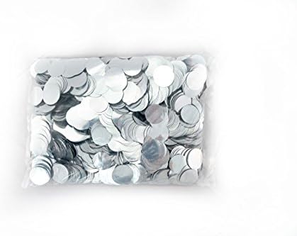 Ultimate Confetti - 1 Dots de confete metálico de prata - 30.000 peças