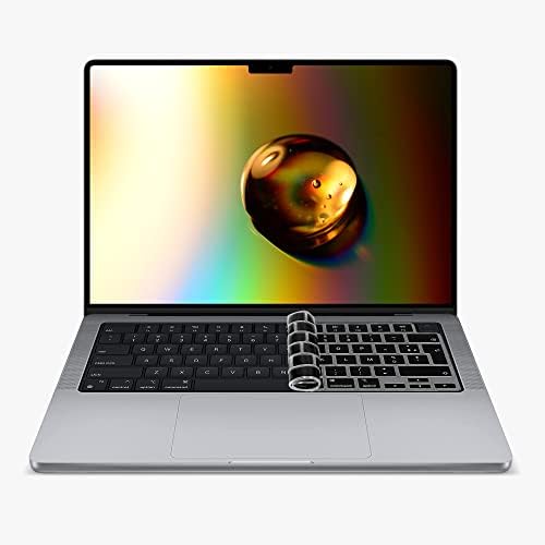 Capa do teclado Kwmobile Compatível com Apple MacBook Pro 16 A2485 - Azerty Layout Tecly Top Silicone Skin