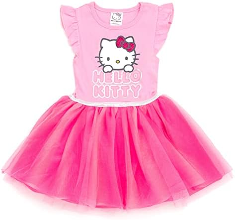 Hello Kitty Girls Tulle Dress garotinha para criança grande