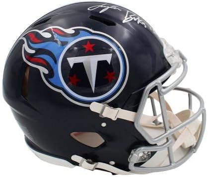 Treylon Burks assinou o capacete da NFL autêntico do Tennessee Titãs - capacetes NFL autografados