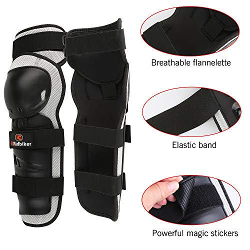 Protetor de joelho de motocicleta, joelho móvel canela padsadjustable joelho blocos de protetor armadura para