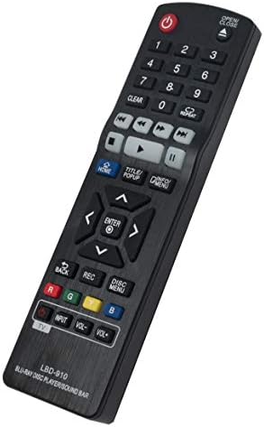 LBD-910 Remote Control fit for LG Blu-Ray Player B0540N BH5140S BP330 BP330N BP530 BP540 BP550 BP550N BP735 BPM33 BPM331 BPM331N BPM53 BPM53N BPM54 BPM54N BPM55 BPM55N UBK90
