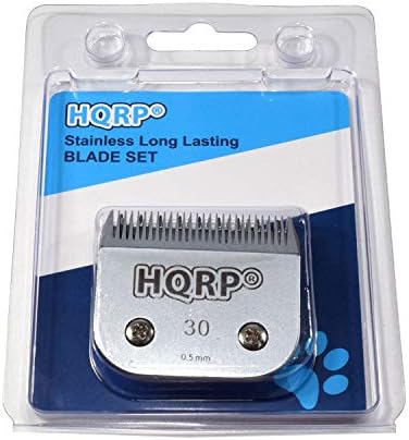 Kit HQRP: Pet Clipper Blades - Tamanho 10 + Tamanho 30 - Para preparação sanitária, as orelhas de recorte,