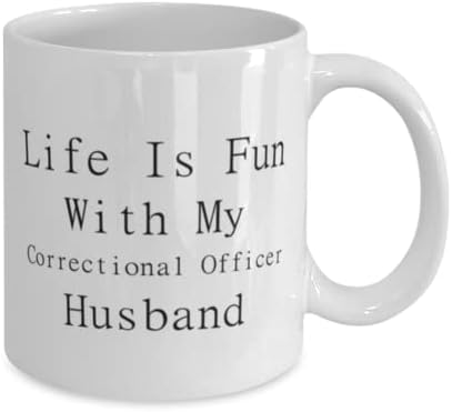 Oficial Correcional Caneca, a vida é divertida com meu marido correcional, marido, novidade de