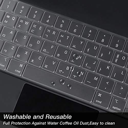 Capa do teclado Skin para 2022 2021 2020 Apple iPad Pro 12,9 polegadas Magic M2 Teclado, Protetor de teclado do iPad Pro Magic, Layout dos EUA