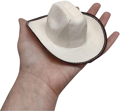 Mini chapéus de rodeio de cowboy, tamanho de 5 polegadas - 12 pacote