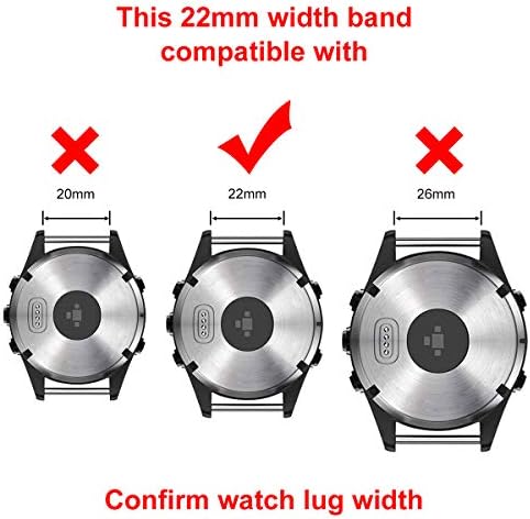 LDFAS Titanium Band Compatible Fenix ​​7/6 Pro/5 Plus Band, 22mm Titanium Metal Release rápida Easy Fit Watch