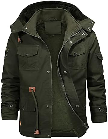 Casacos de inverno de DyGuyth, por mais tamanhos, jaquetas militares de espessura groscidas com