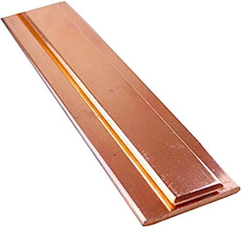 Folha de cobre de placa de latão Zhengyyuu 19.6 T2 Cu Metal Bar Bar Flat Metal Crafts espessura da placa