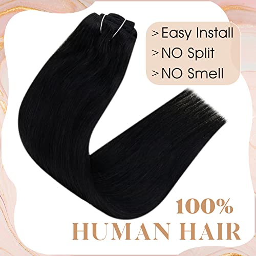 【Salvar mais】 Easyouth One Pack Pack Weft Haf Hair Hair Human e um clipe de pacote em extensões de cabelo humano