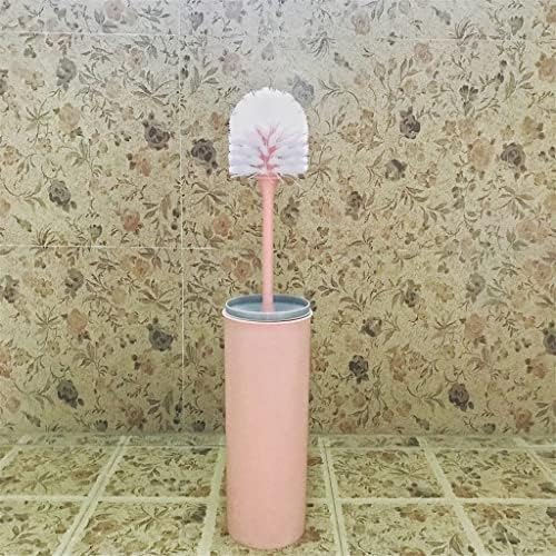 Wionc Deep Cleaning Vaso vaso sanitário pincel slim compacto plástico e suporte com tampa de tampa