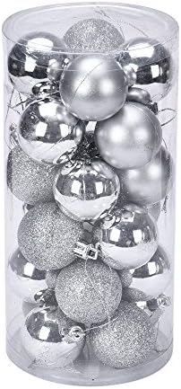 Lustre de acrílico Sombra Bola de Natal Bola de Natal 24pc Plástico CM Decoração 4 Árvore Decoração Casa Casa