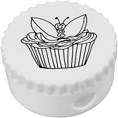 Azeeda 'Butterfly Cupcake' Compact Pencil Sharpiner