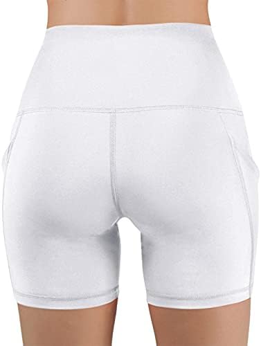 Newitin 3 peças shorts altos shorts shorts shorts de ioga com bolsos laterais shorts esportivos para