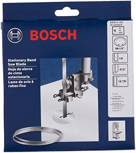 Bosch BS5912-15W 59-1/2 polegadas x 1/8 polegada x 15 tpi Banda estacionária de fins estacionários
