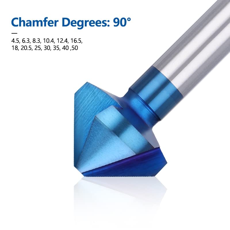Chanfing 3 flauta 90 graus Bit de broca de ritmo 4,5-50 mm Ferramentas de perfuração de metal de