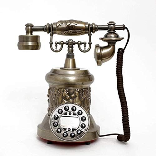 Telefone antigo telefone fixo de luxo de luxo de luxo Retro com fio fixo telefone para decoração