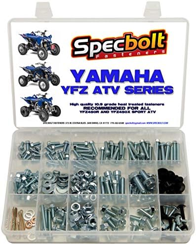 Kit de parafusos Premier -Pack Pack Pack Pack Pack: Yamaha - YFZ 450 YFZ450 ATV para manutenção de manutenção e restauração OEM ATV Quad