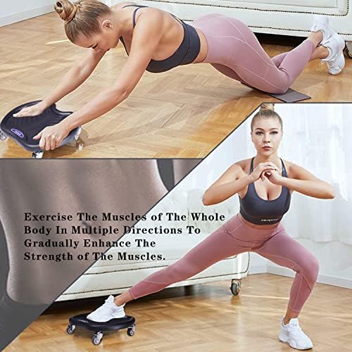Equipamento de treinamento de Biicoon ABS, disco de fortalecimento abdominal redondo para treinamento de força do núcleo e exercícios domésticos com um tapete de joelhos