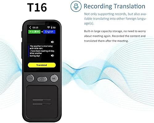 Tfiiexfl T16 Tradução de voz Tradução Tradução fotográfica Tradução de inteligência artificial Tradutor