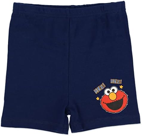 Pijama de algodão para meninos da Vila Sésamo Elmo PJ, branco/vermelho, criança tamanho 2 a 5