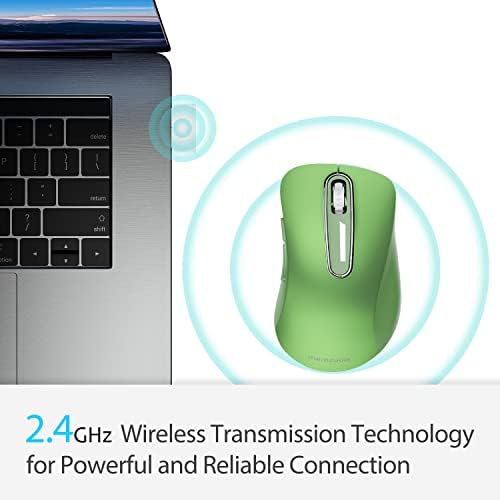 MEMZUOIX 2.4G mouse sem fio, mouse de computador sem fio mouse sem fio Mouse para laptop, desktop, PC, MacBook-