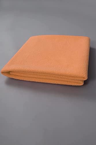 Protetor de leito resistente à água da cama de canteiro protetor de bebê lençol seco lavável colchão de colchão de colchão reutilizável para incontinência Small Orange