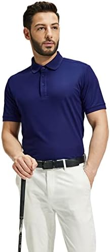 Mier Men's Golf Polo Camisetas regulares camisetas de colarinho casual da moda
