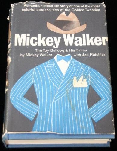 Raro assinado Mickey Walker The Toy Bulldog e seu Times Book