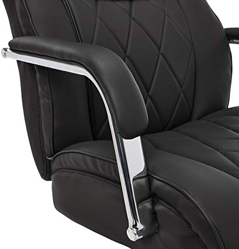 La-Z-Boy Sutherland Solted Coather Executive Office Chair com braços acolchoados, cadeira de mesa ergonômica