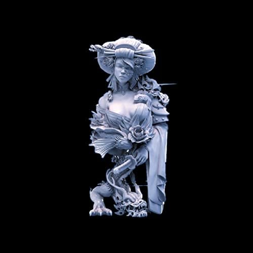 1/9 Kit de figura de resina de figura de figura de feminina de fantasia antiga feminina feminina sem pintura e