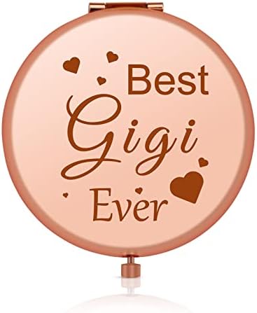 Presentes da avó de Jielahua para o Dia das Mães Melhor Gigi Gigi Gift Rose Gold Compact Compact Mirror Ação