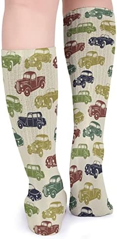 Designs vintage de carros de cinquenta meias esportivas meias de tubo quente altas meias para homens homens que