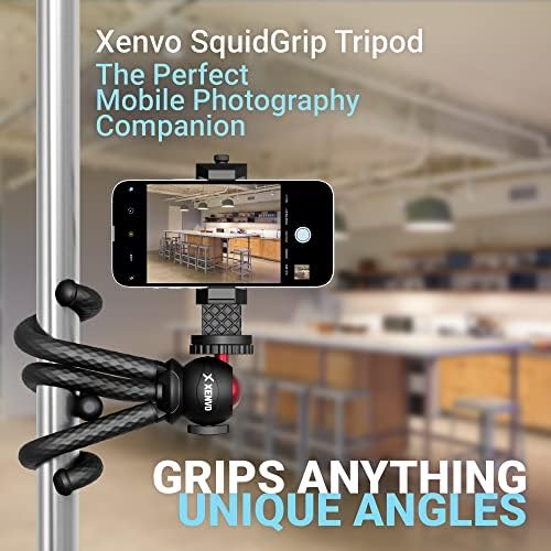 Xenvo SquidGrip Tripé flexível do telefone celular e suporte de câmera de ação portátil - Compatível