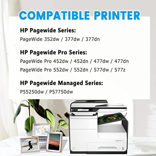 Binksyler compatível com cartuchos 972 de tinta, substituição para o trabalho HP 972A 972X com o HP Pagewide
