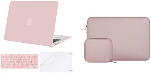 Mosis Plástico Casa dura e repelente de água Bolsa de manga de neoprene compatível com MacBook Air 13 polegadas,