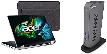 Acer Aspire 3 Spin 14 | 14 Wuxga ips touchscreen | Intel Core i3-N305 | 8GB LPDDR5 | 128GB SSD | WIN 11 Casa no modo S | A3SP14-31PT-37NV 15.6 Backpack de viagem cinza
