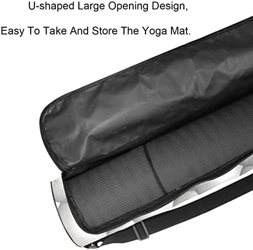 Bolsa de tapete de ioga unissex, transportadora de tapete de ioga com exercícios com padrão