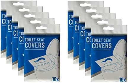 50 PCS Papel leve capa de banco do banheiro Pocket Pocket Pocket descartável