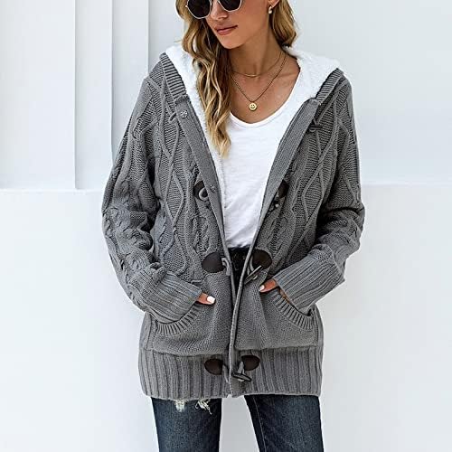 Sport de manga longa esporte aberto casaco casual feminino inverno mole encaixe no botão de suéter de poliéster sólido para baixo
