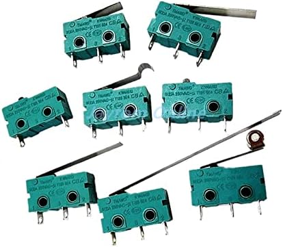 Micro interruptores 5pcs Micro switch roller alavanca braço spdt snap Action 5a 250v kw4a nc-no-c