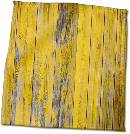 Cores de madeira abstrata 3drose - imagem de madeira descascada amarela brilhante - toalhas