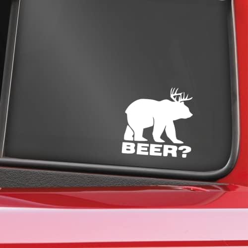 Urso de cerveja de vinil adesivo para carros caminhões Windows Bumpers Walls Walls Laptops Skins