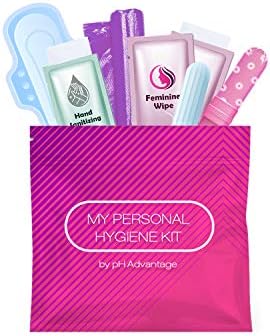 Kit menstrual all-in-one | Conveniência em movimento | Pacote de kit de período único para viajar, adolescentes e adolescentes ou situações de emergência | Produtos de higiene feminina embrulhada individualmente