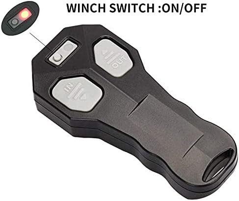 2PCS Wireless Winche Remote Control, controlador de guincho elétrico, manutenção à prova d'água