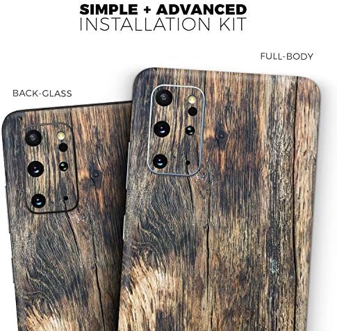 Design Skinz Raw Wood Planks V12 Protetive Vinyl Decals Wrap Cover compatível com o Samsung Galaxy S20