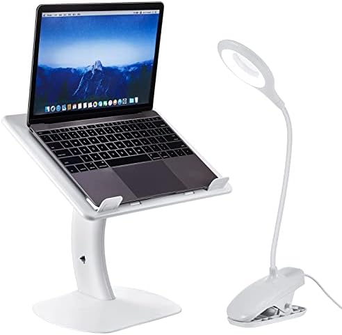 Bandeja de cama de mesa de lap portátil Bandeja recarregável USB Clipe na lâmpada ergonômica dobrável Crianças
