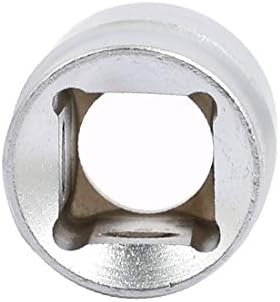 X-Dree 1/2 polegada de acionamento quadrado 17mm 12 pontos de impacto raso tom de prata 2pcs (acionamento quadrado